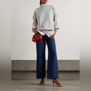 SLVRLAKE
Eva in Midnight Mile high-rise wide-leg jeans size 24